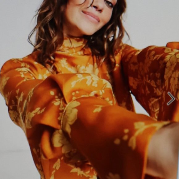 Free People Dresses & Skirts - Free People aries long sleeve printed mini dress Size M